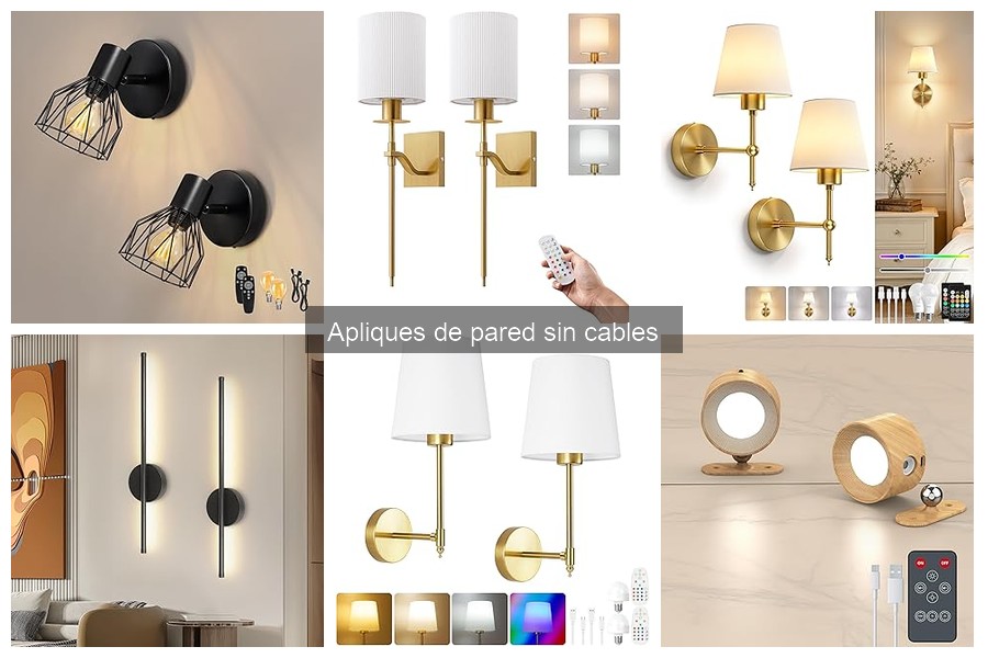 Mejores ofertas de apliques de pared sin cables en 2023