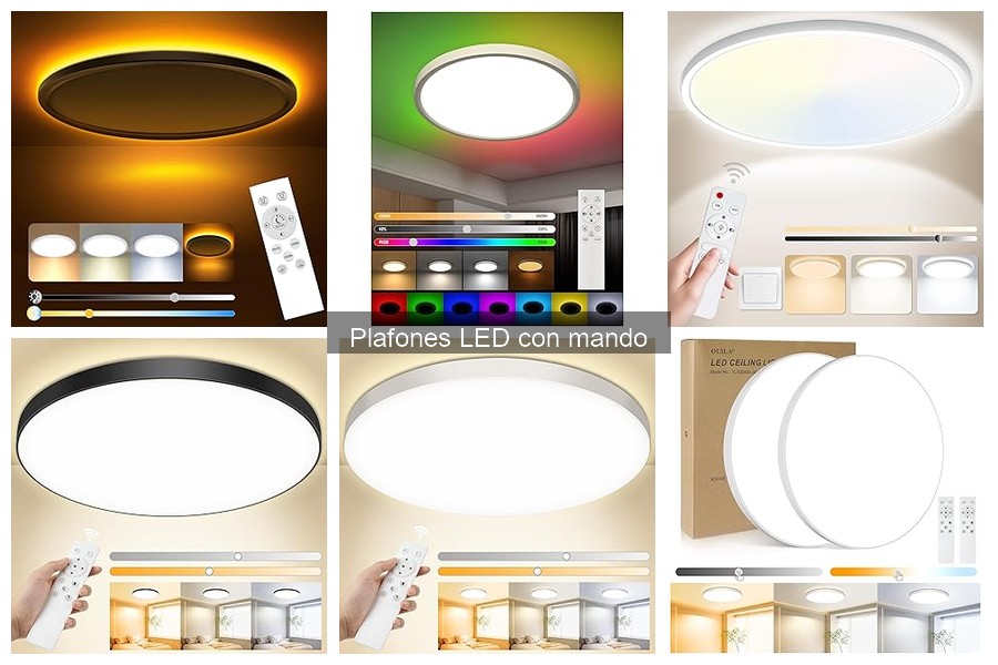 ** Mejores plafones LED con mando para espacios pequeños
