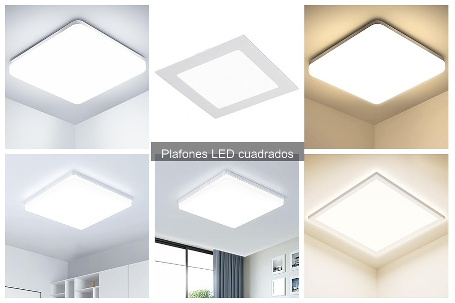 Mejores plafones LED cuadrados para habitaciones pequeñas