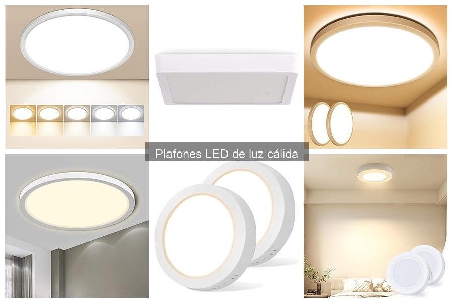 Mejores plafones LED de luz cálida para el hogar