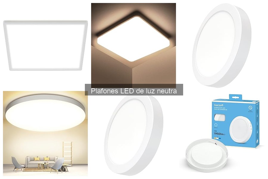 Mejores plafones LED de luz neutra para salas de estar