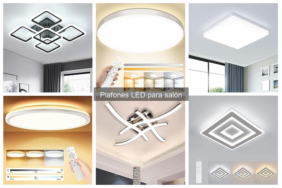 Mejores plafones LED para salones pequeños: comparativa 2023