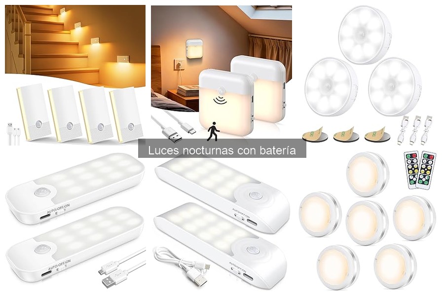 Mejores precios y ofertas en luces nocturnas con batería