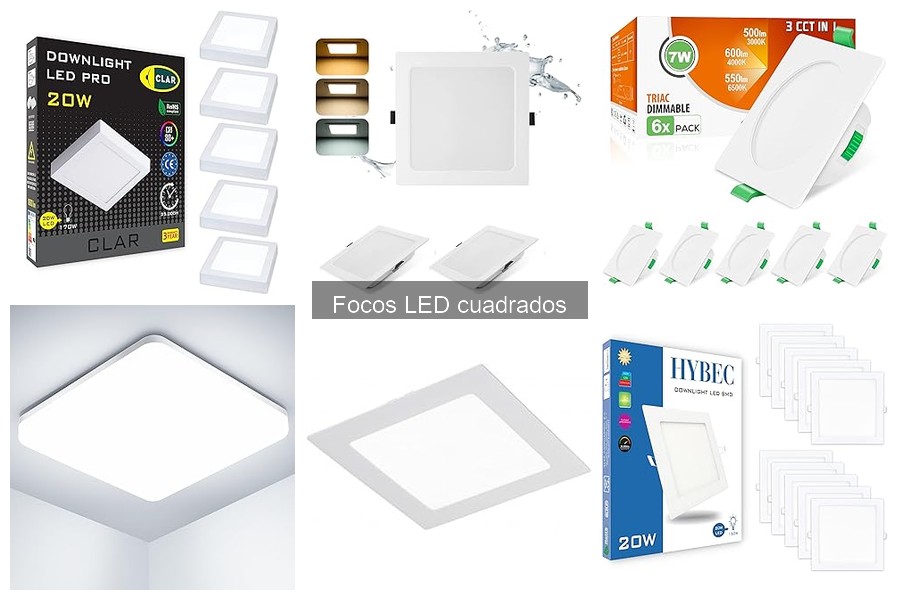 Mejores sitios para comprar focos LED cuadrados baratos