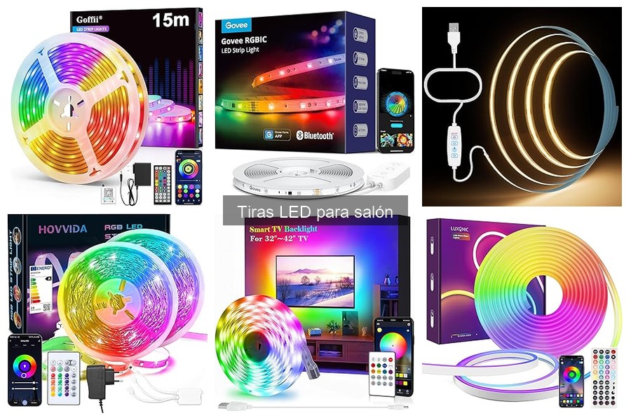 Mejores tiendas para comprar tiras LED para salón al mejor precio