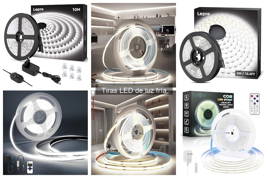 Mejores tiras LED de luz fría para habitaciones pequeñas