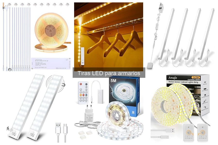 Mejores tiras LED para armarios pequeños: Comparativa y guía