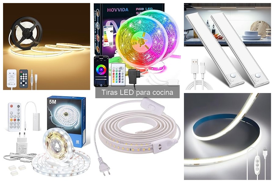 Mejores tiras LED para cocinas pequeñas: comparativa 2023