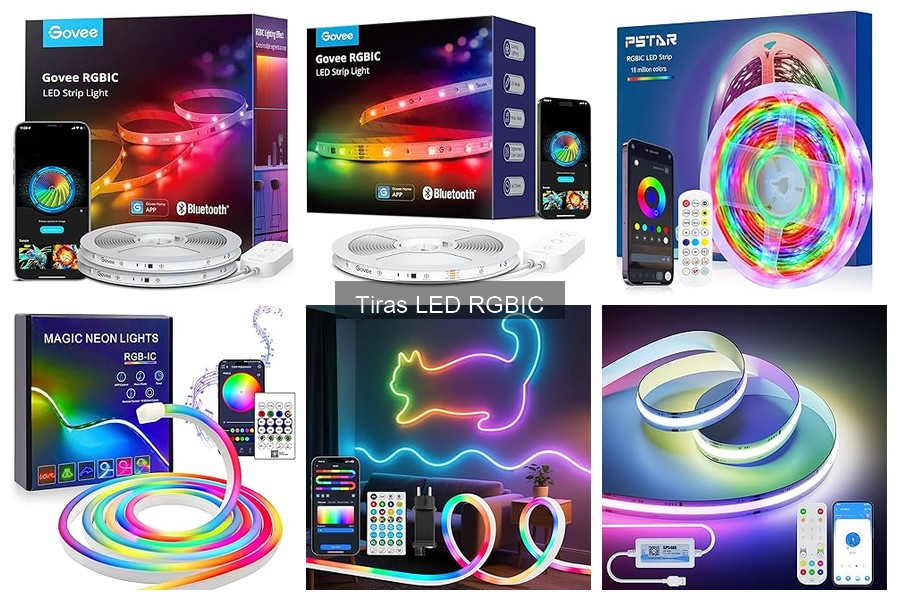 Mejores tiras LED RGBIC para habitaciones pequeñas