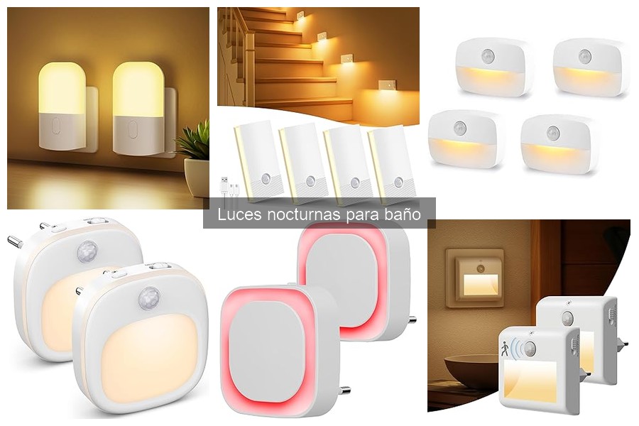 Ofertas de luces nocturnas para baño en Amazon 2023