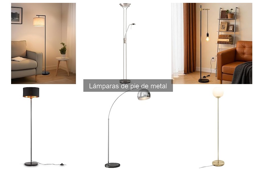 Ofertas en lámparas de pie de metal para tu hogar