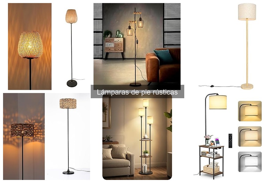Ofertas en Lámparas de Pie Rústicas: Precios y Descuentos
