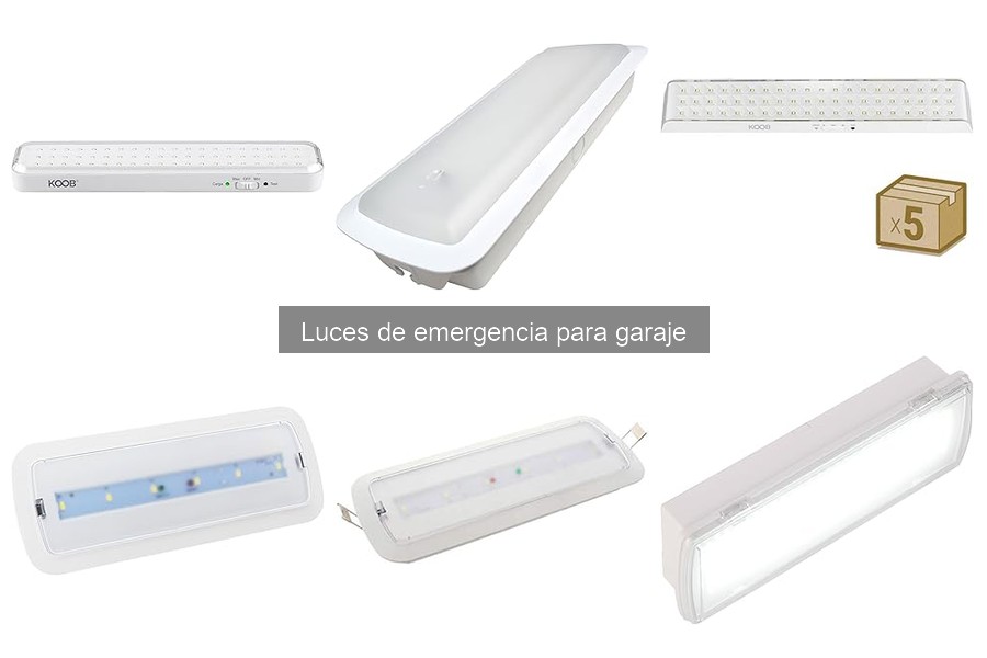 Ofertas y descuentos en luces de emergencia para garaje