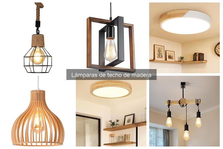 Opiniones de clientes sobre lámparas de techo de madera