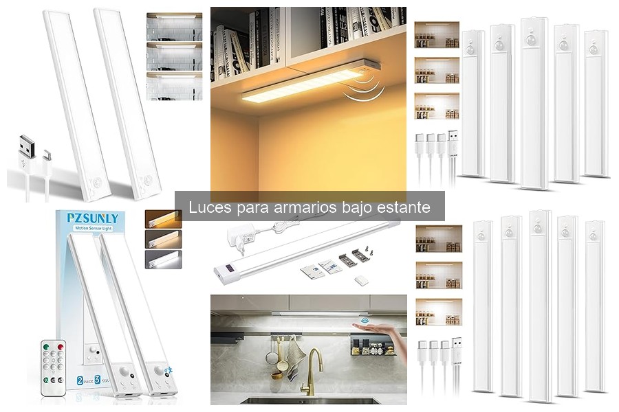 Opiniones sobre luces para armarios bajo estante: ¿cuál elegir?