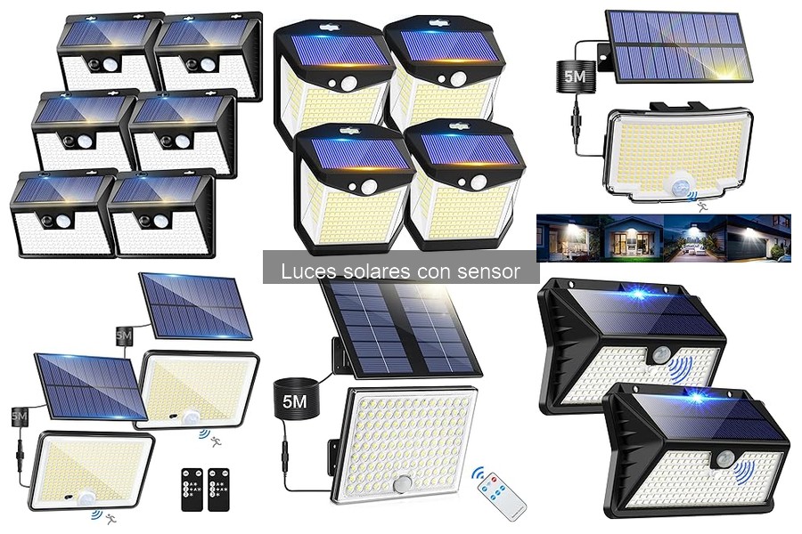 Opiniones sobre luces solares con sensor para exteriores