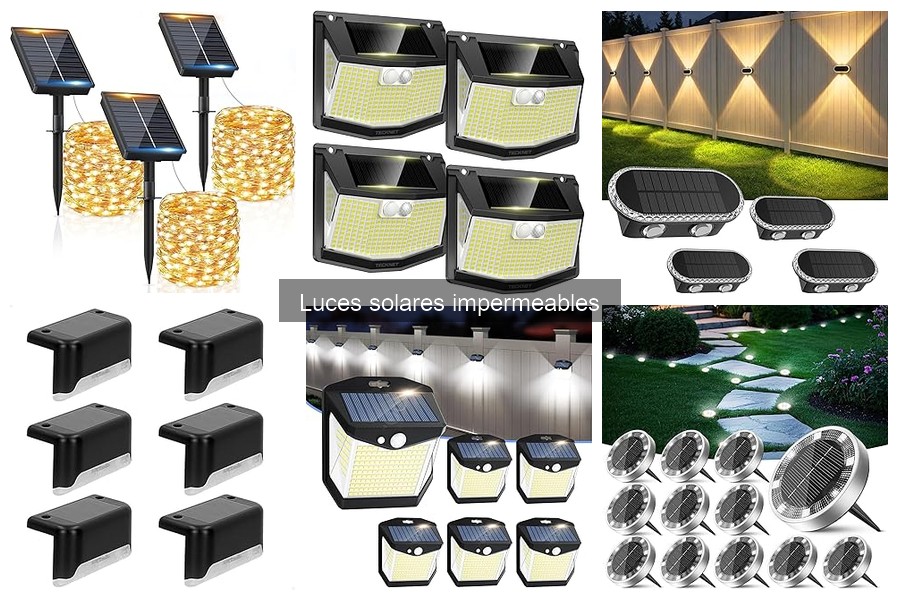 Opiniones sobre luces solares impermeables para exteriores