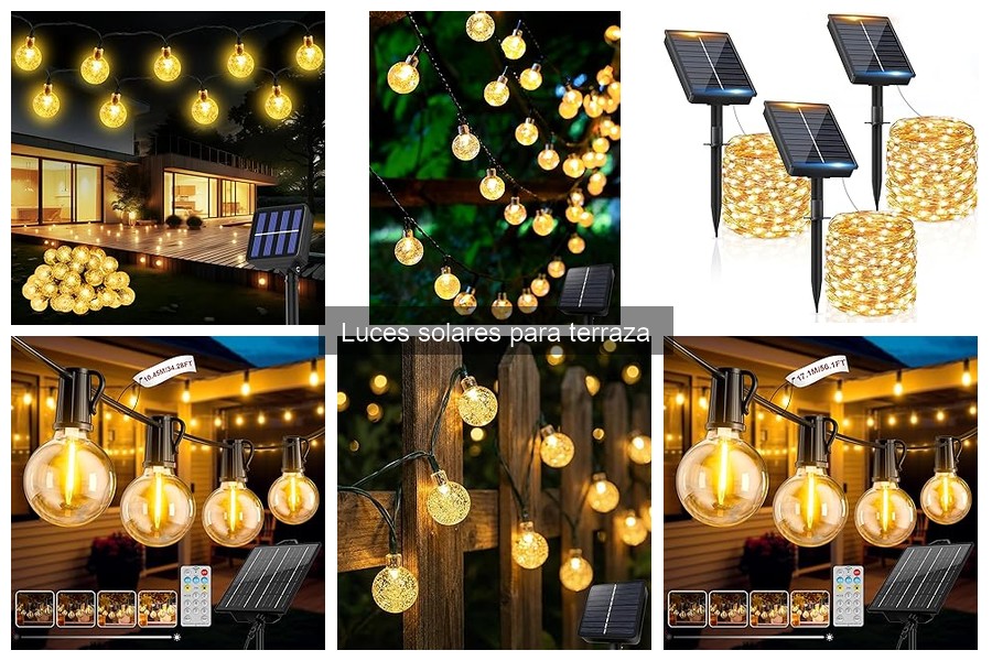 Opiniones sobre luces solares para terraza: ¿Cuál elegir?