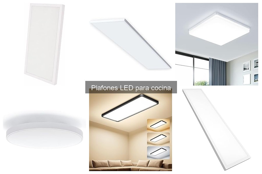 ** Plafones LED con sensores de movimiento para cocina