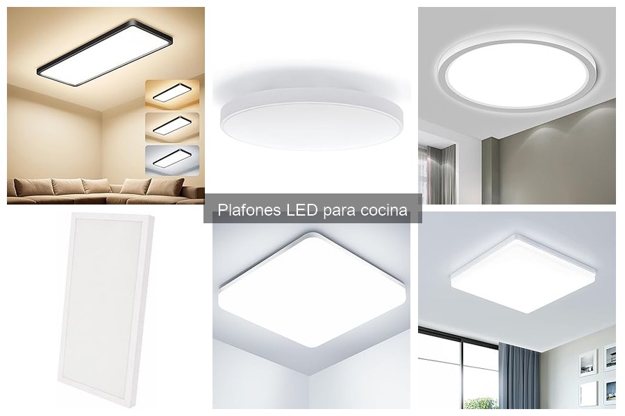 Plafones LED para cocina: luz cálida vs. luz fría comparativa