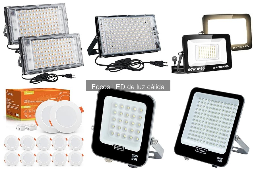 Precio promedio de focos LED de luz cálida en 2023