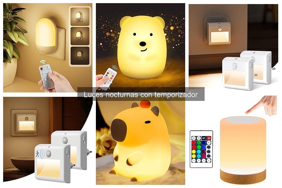 Precio promedio de luces nocturnas con temporizador