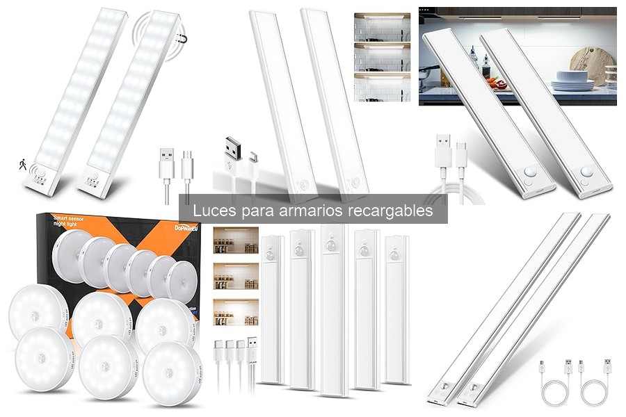 Precios de luces recargables para armarios en 2023