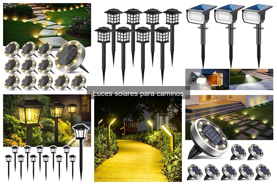 Precios de luces solares para caminos en Amazon