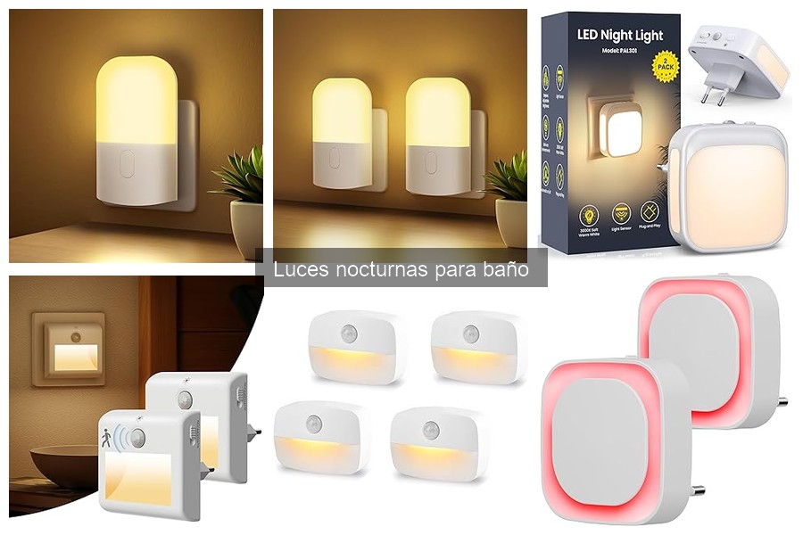 Precios promedio de luces nocturnas para baño en 2023