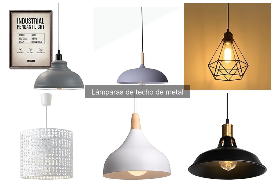 Precios y dónde comprar lámparas de techo de metal