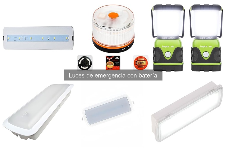 ** Problemas comunes con luces de emergencia con batería