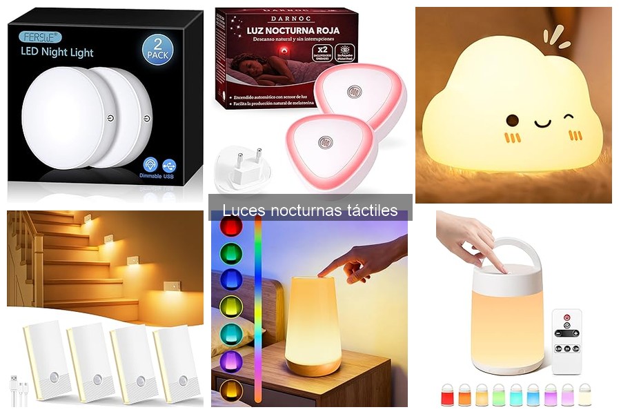 Problemas comunes con luces nocturnas táctiles y soluciones