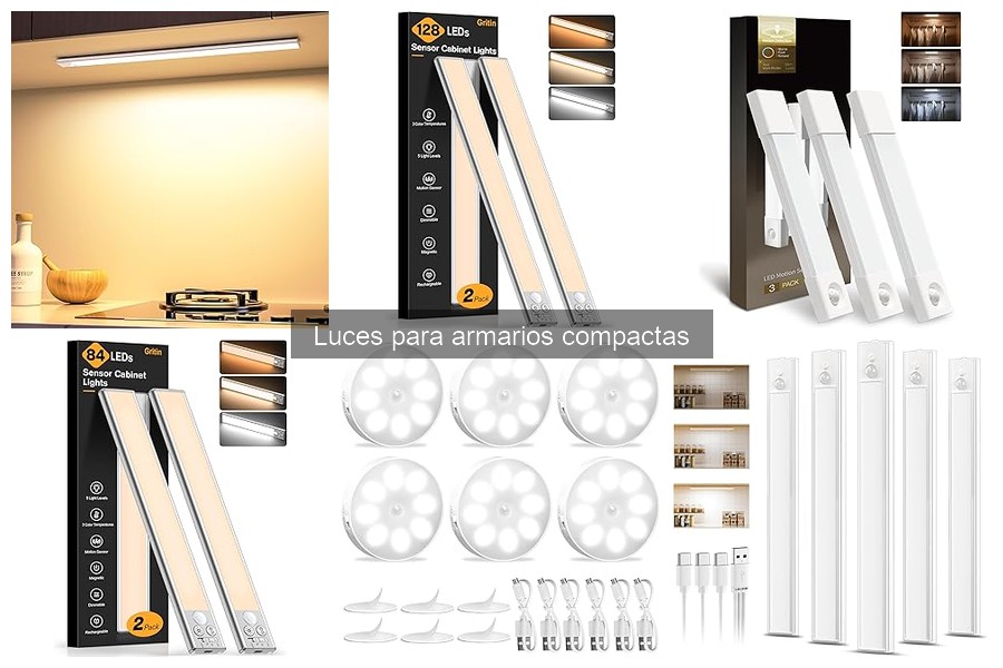 ** Problemas comunes con luces para armarios compactas
