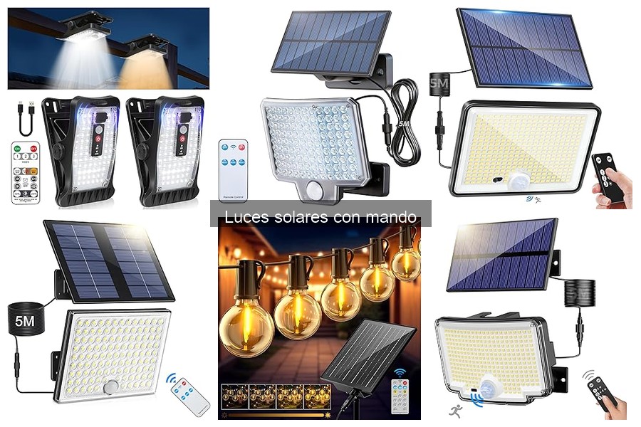 Problemas comunes con luces solares con mando y soluciones