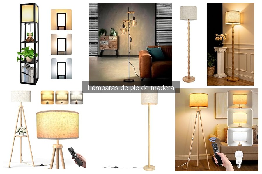 ¿Qué bombillas usar en lámparas de pie de madera? Guía completa