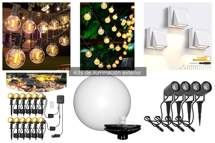 Qué es un kit de iluminación exterior: componentes y funciones