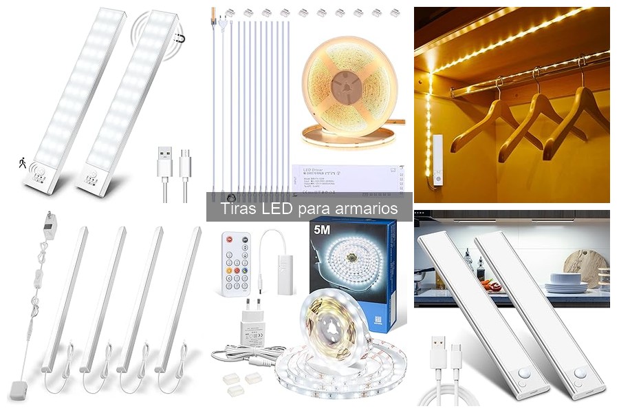 ¿Qué longitud de tira LED necesito para mi armario?