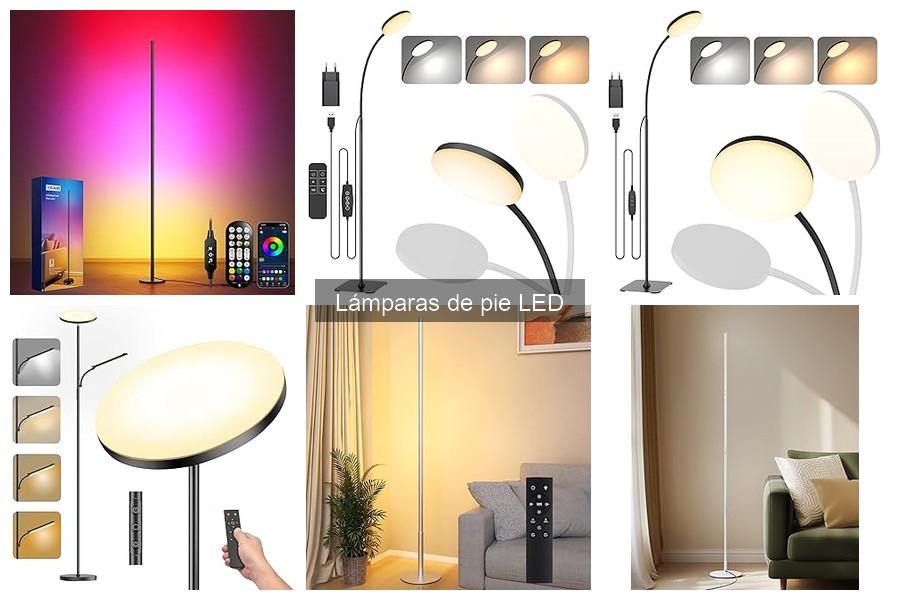 ¿Qué potencia necesitas en una lámpara de pie LED?