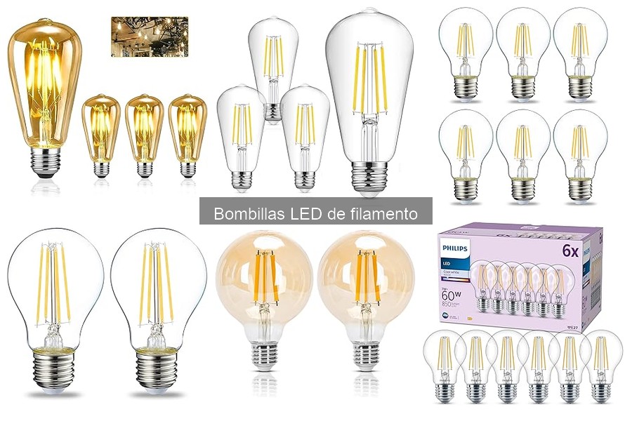 ¿Qué son las bombillas LED de filamento? Características y beneficios