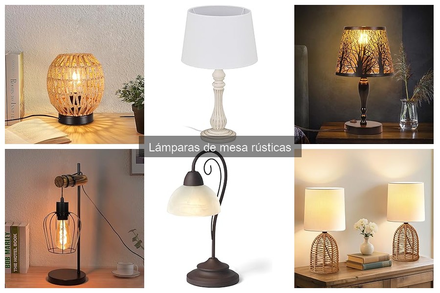 ** ¿Qué son las lámparas de mesa rústicas? Características y estilos