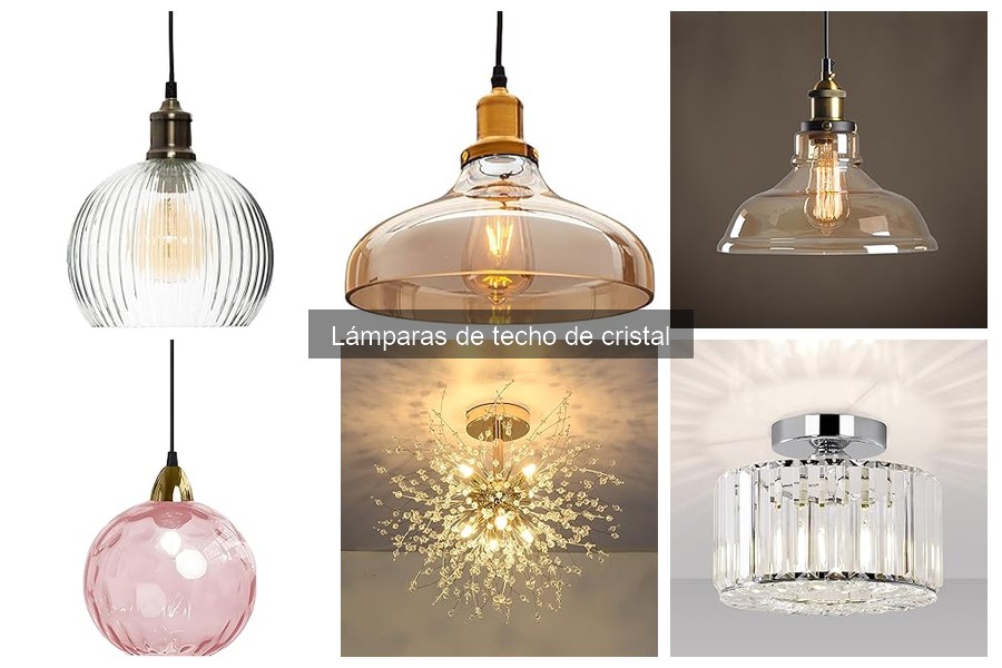 ¿Qué son las lámparas de techo de cristal? Características y usos
