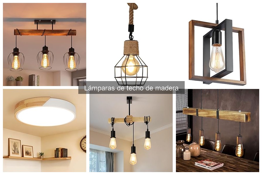 ¿Qué son las lámparas de techo de madera? Guía esencial