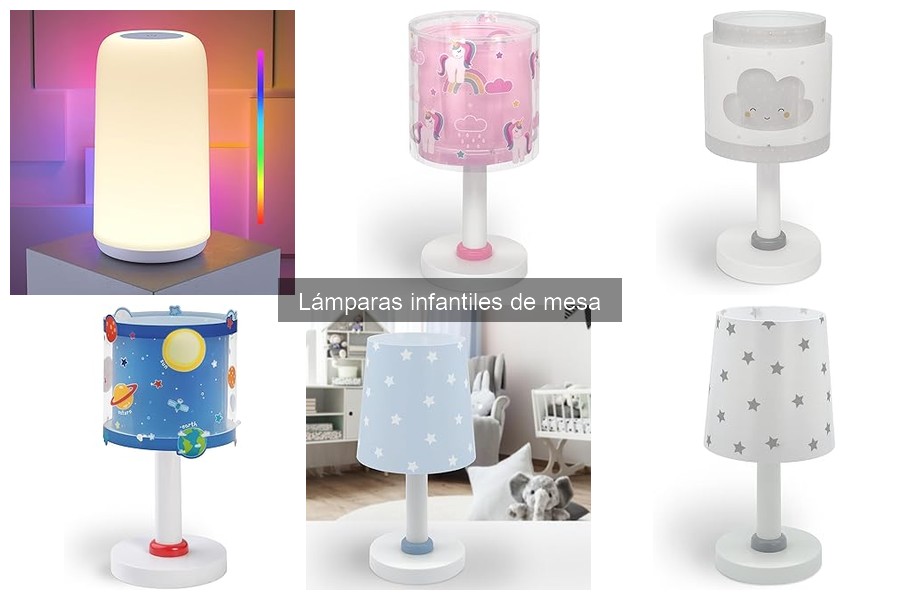 ¿Qué son las lámparas infantiles de mesa? Características y usos