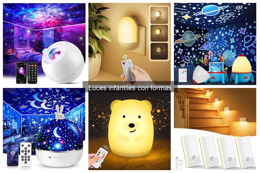 ¿Qué son las luces infantiles con formas? Características y beneficios