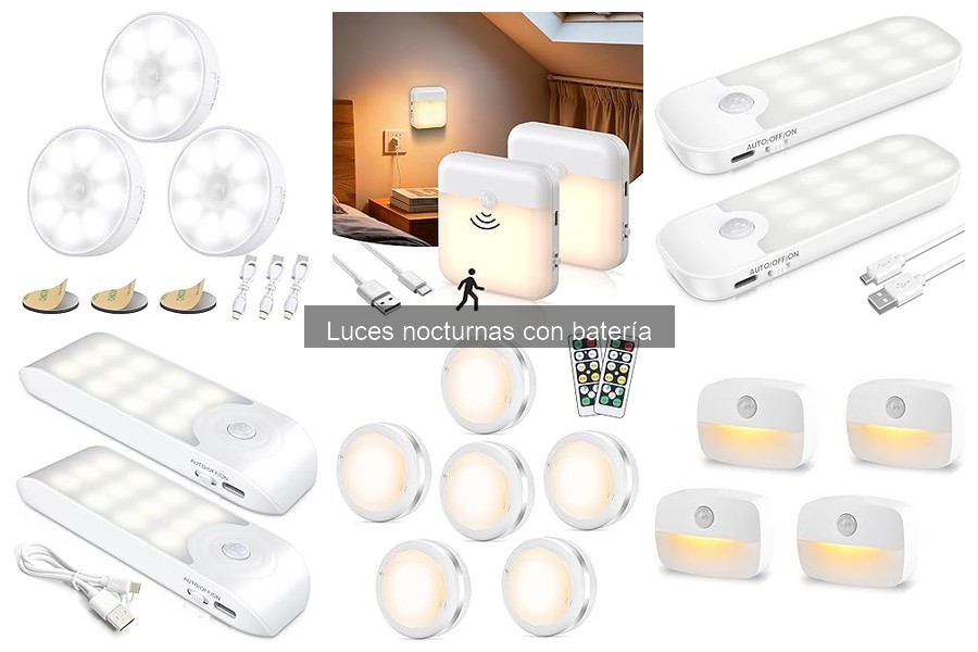 ¿Qué son las luces nocturnas con batería? Guía sencilla
