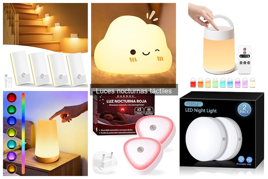 ¿Qué son las luces nocturnas táctiles y cómo funcionan?