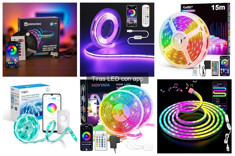 ¿Qué son las tiras LED con app y cómo funcionan?