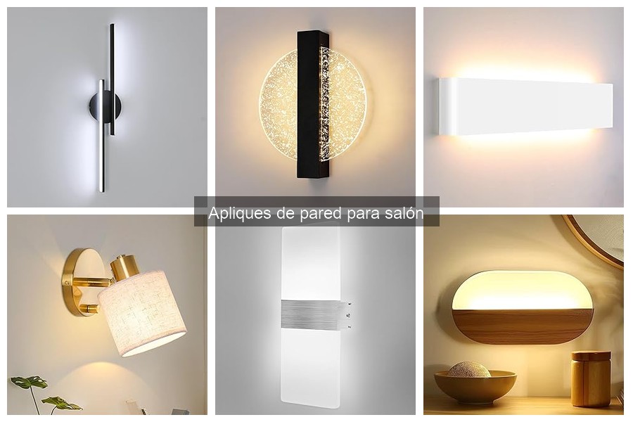 ¿Qué son los apliques de pared para salón? Características y Uso