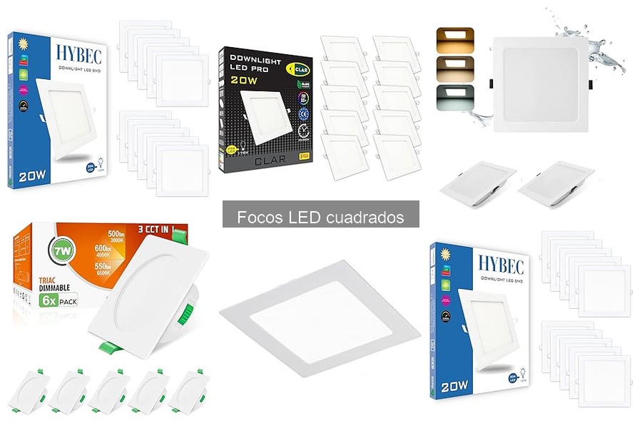 Qué son los focos LED cuadrados y sus características