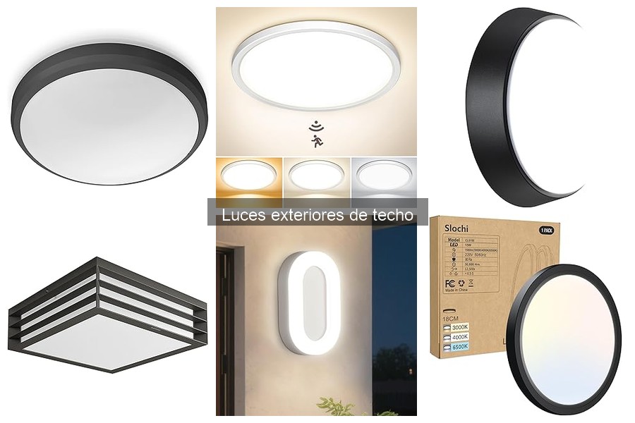 ¿Son seguras las luces exteriores de techo para exteriores?